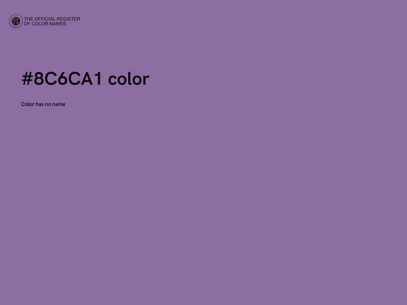#8C6CA1 color image