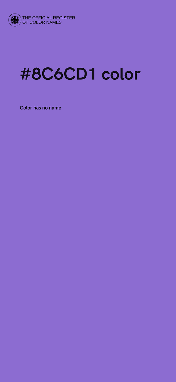 #8C6CD1 color image
