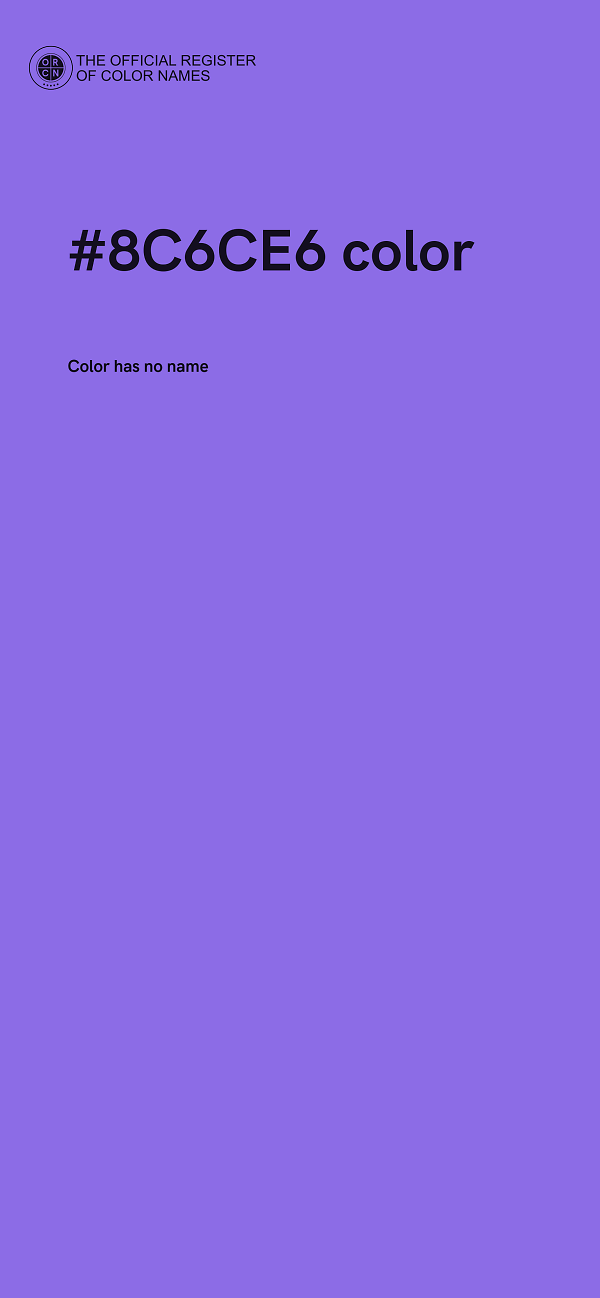 #8C6CE6 color image