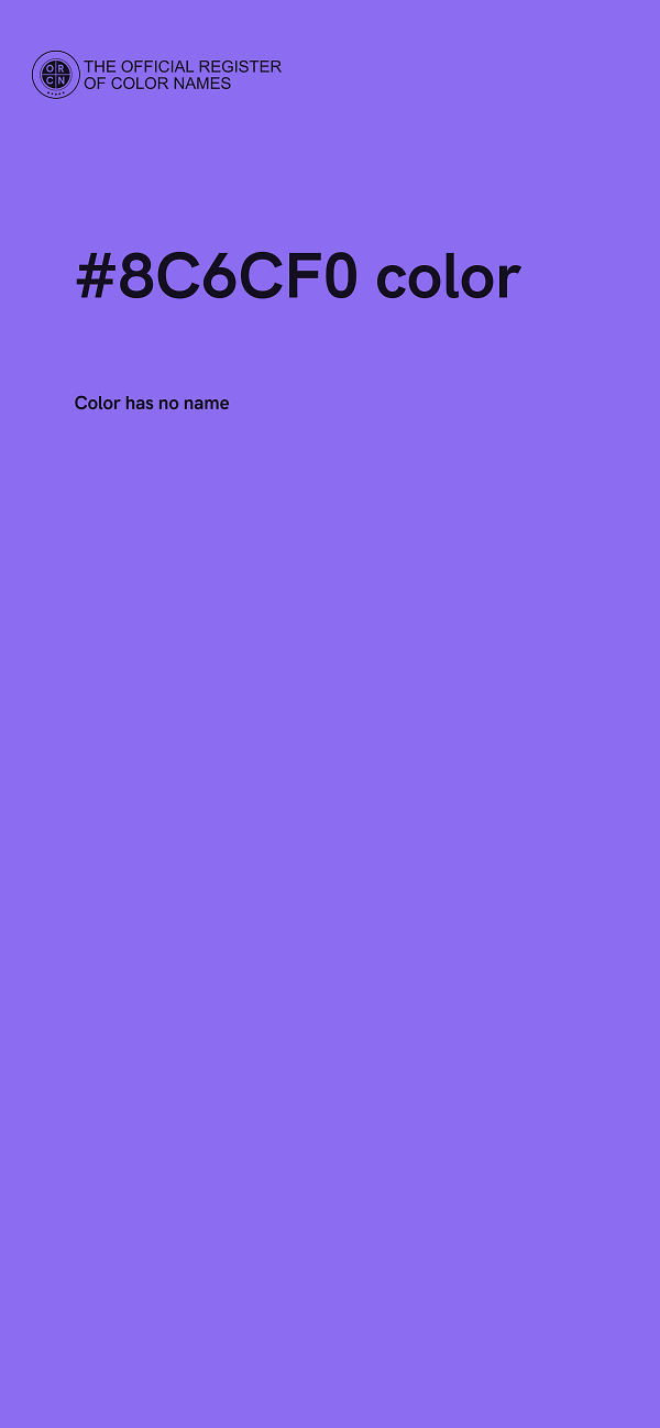 #8C6CF0 color image