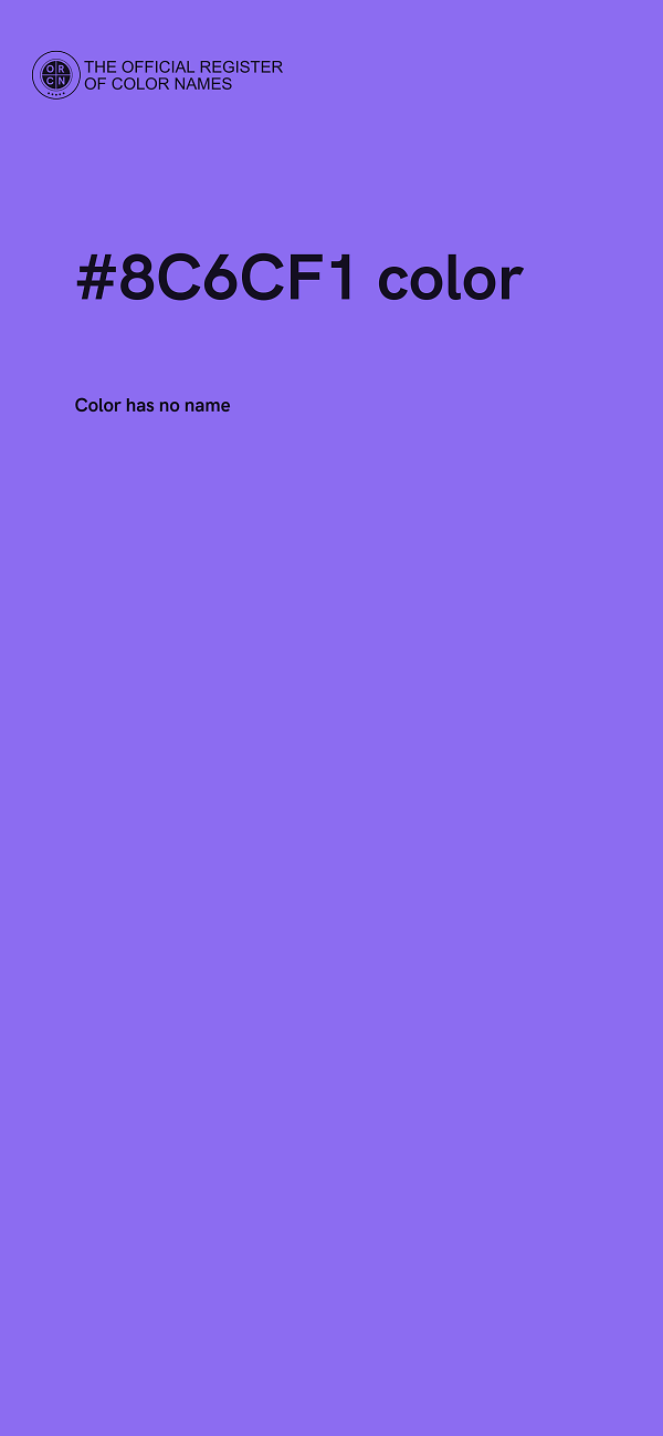 #8C6CF1 color image