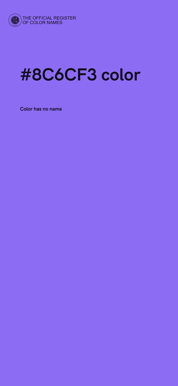 #8C6CF3 color image