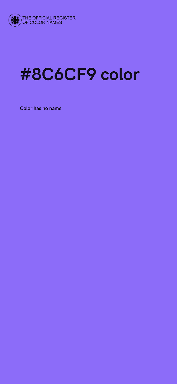 #8C6CF9 color image