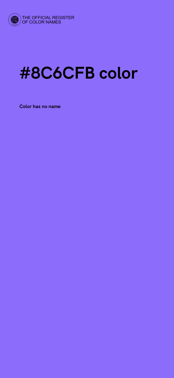 #8C6CFB color image