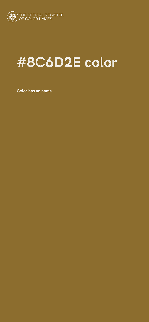 #8C6D2E color image