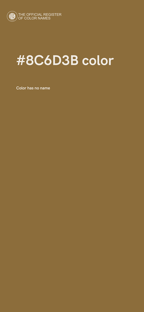 #8C6D3B color image