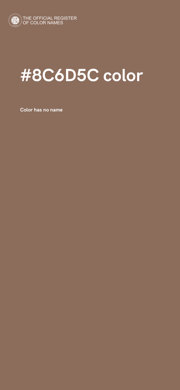 #8C6D5C color image