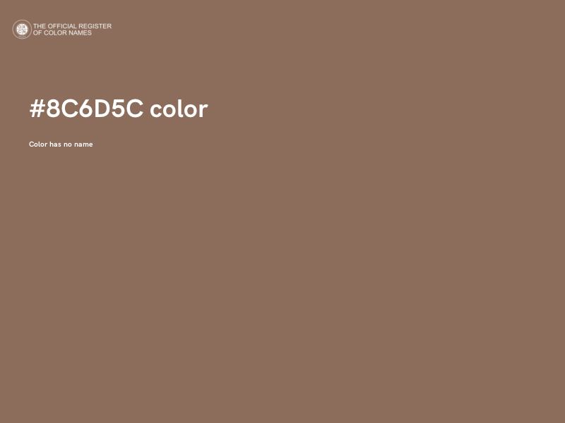 #8C6D5C color image