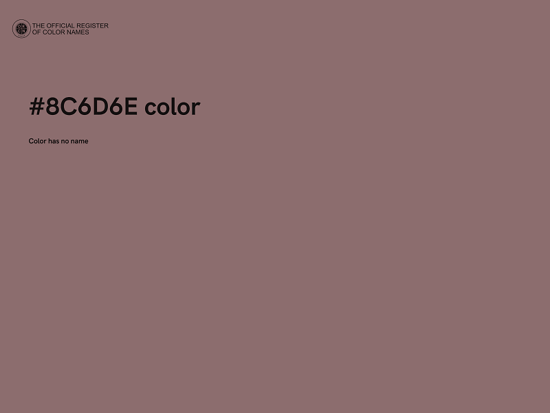 #8C6D6E color image