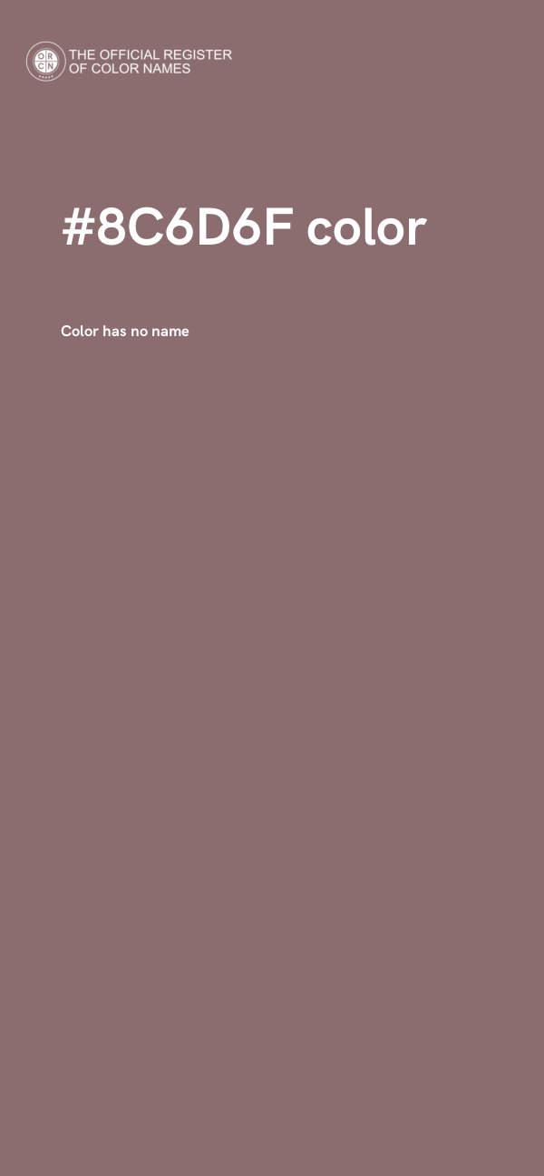 #8C6D6F color image