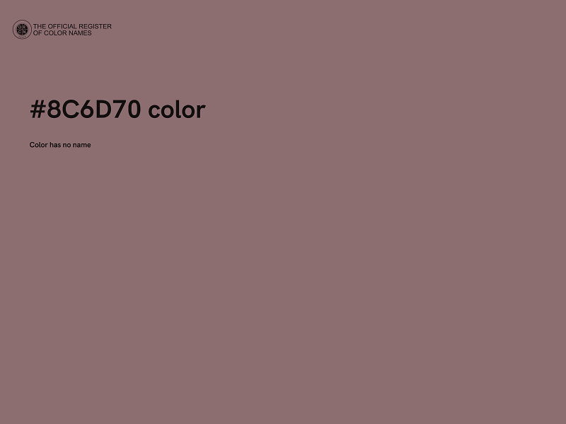 #8C6D70 color image