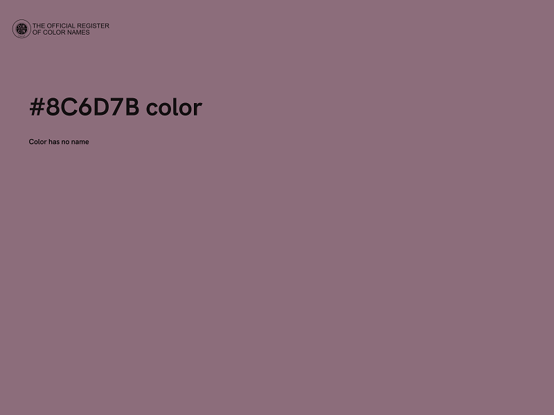 #8C6D7B color image