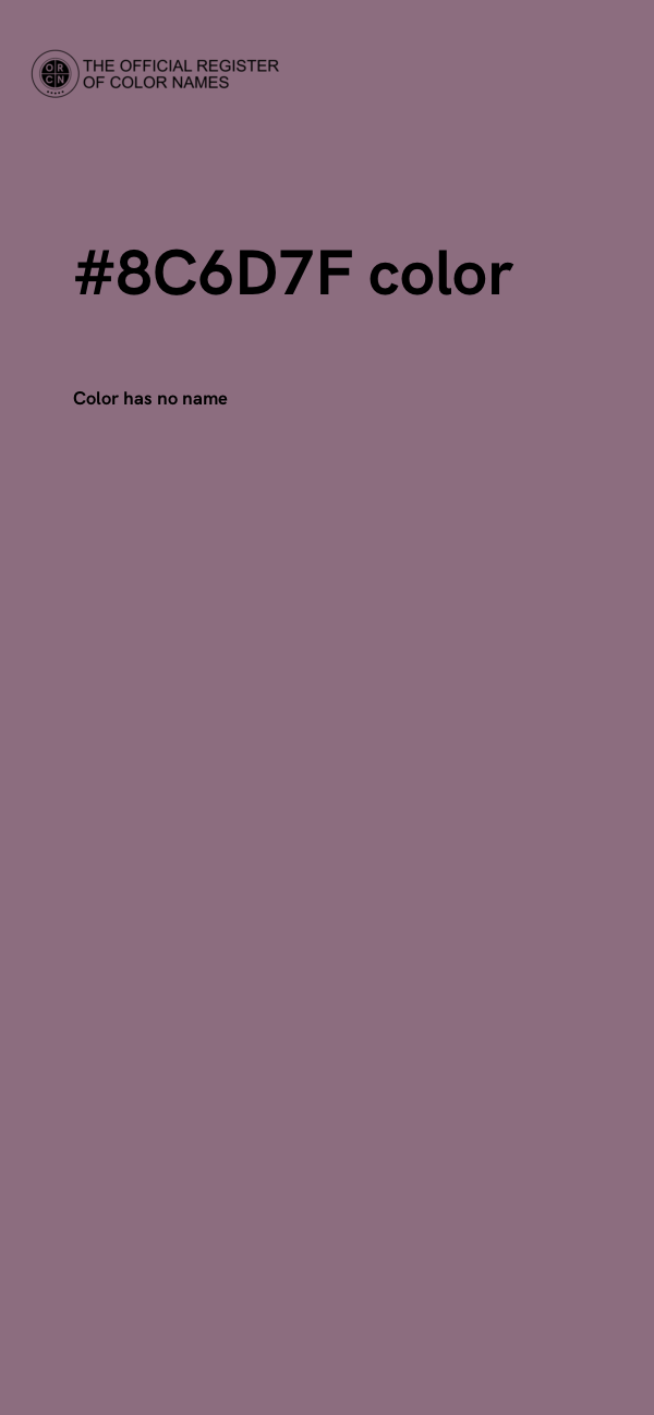 #8C6D7F color image