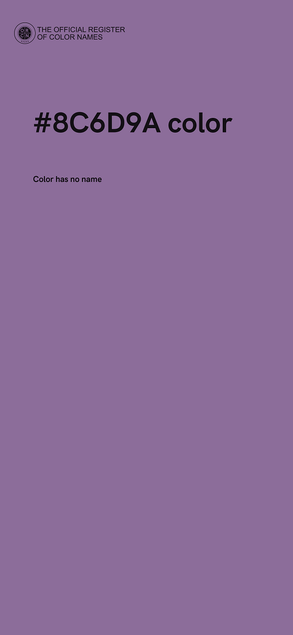#8C6D9A color image