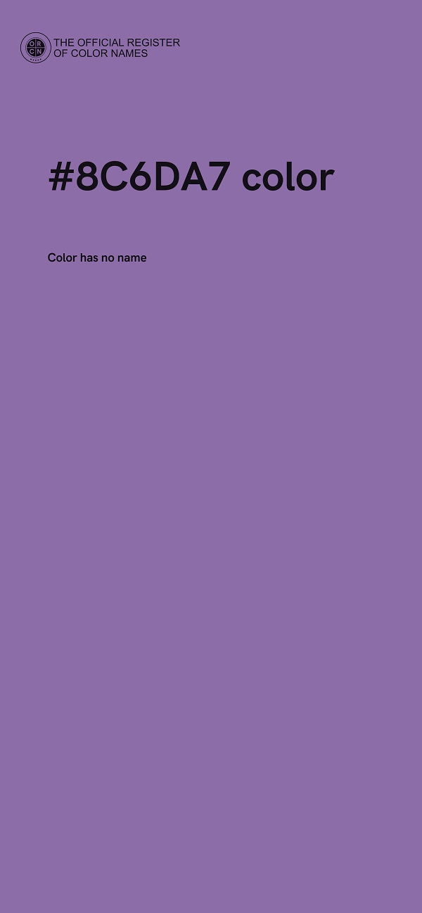 #8C6DA7 color image