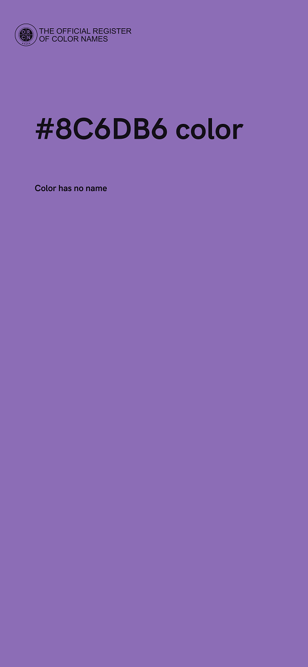#8C6DB6 color image