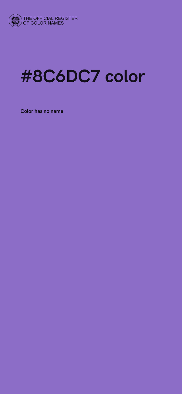 #8C6DC7 color image