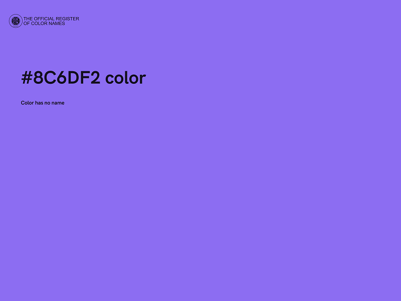 #8C6DF2 color image