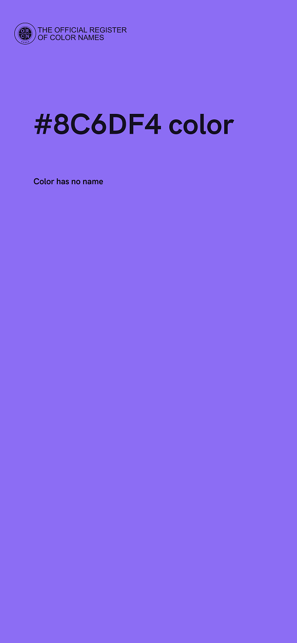 #8C6DF4 color image