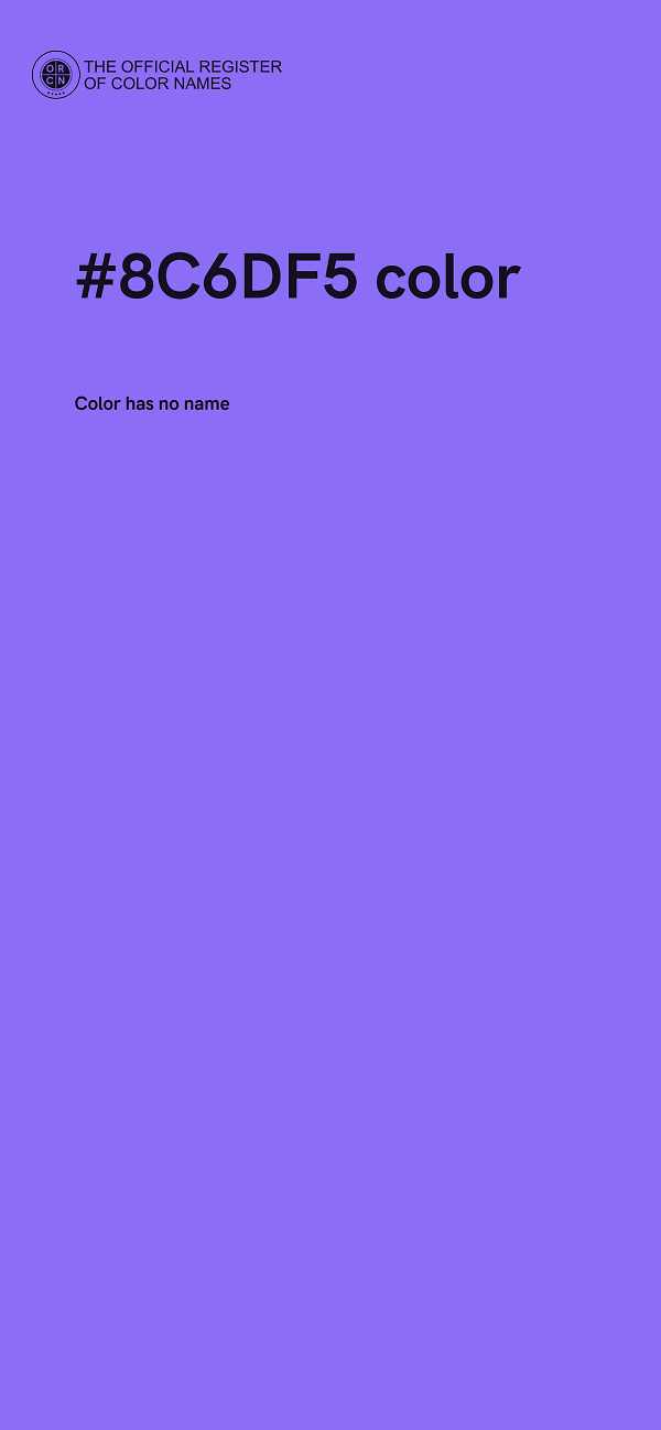#8C6DF5 color image