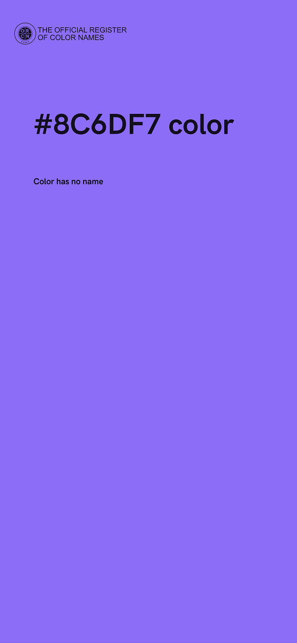 #8C6DF7 color image