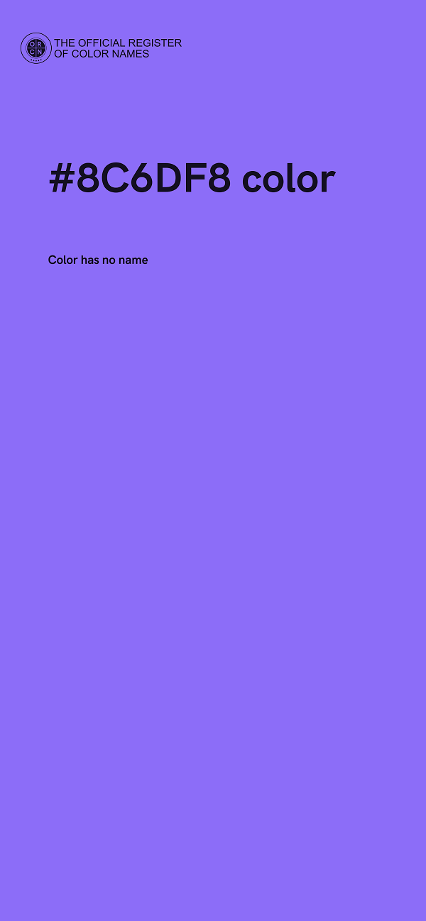#8C6DF8 color image