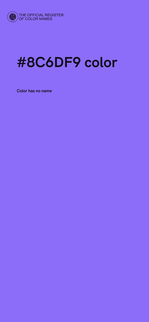 #8C6DF9 color image