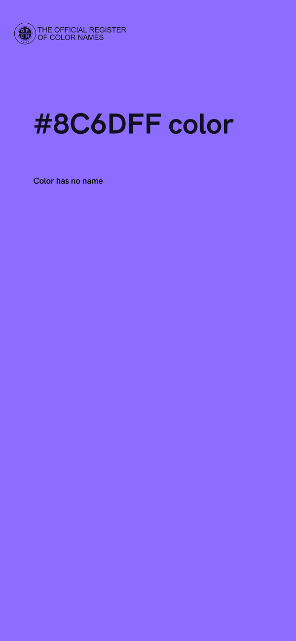 #8C6DFF color image