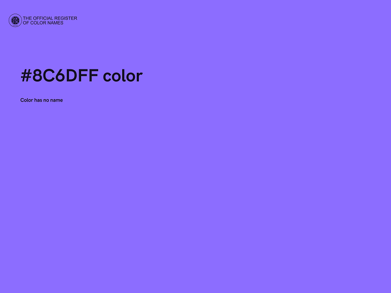 #8C6DFF color image