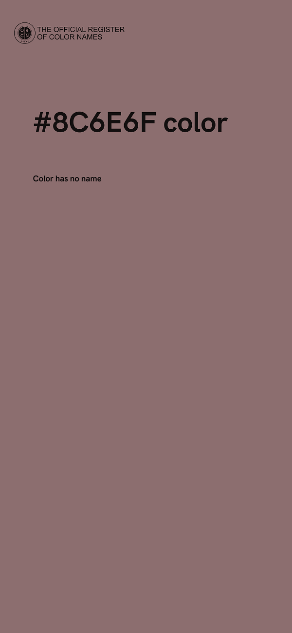 #8C6E6F color image