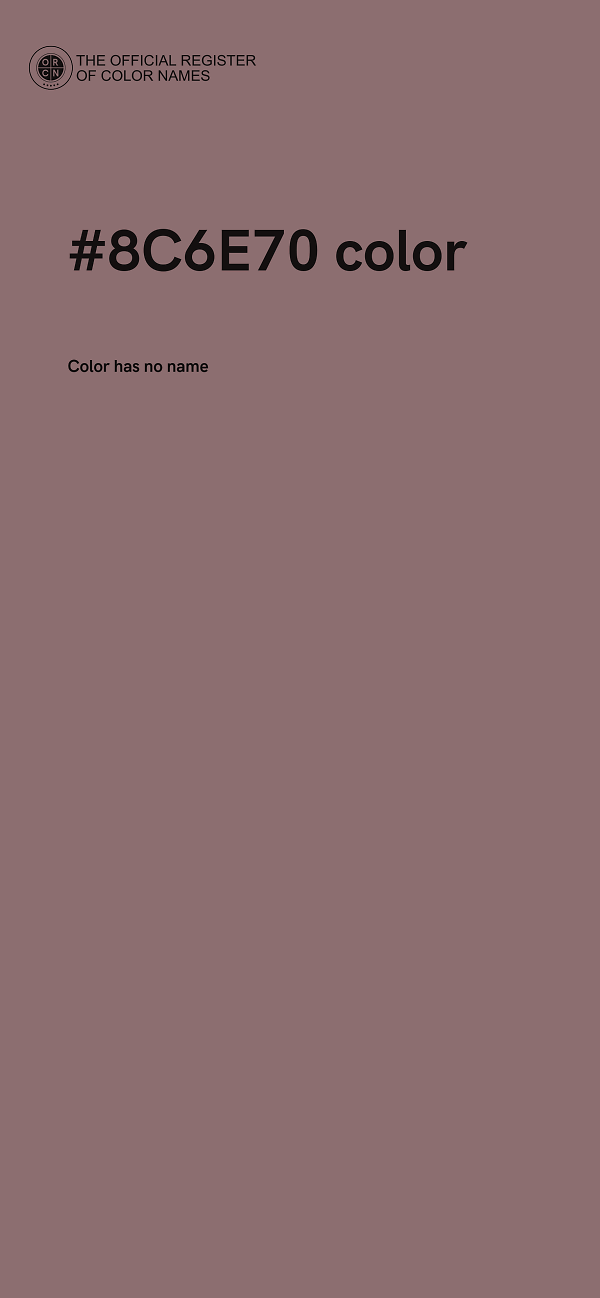 #8C6E70 color image