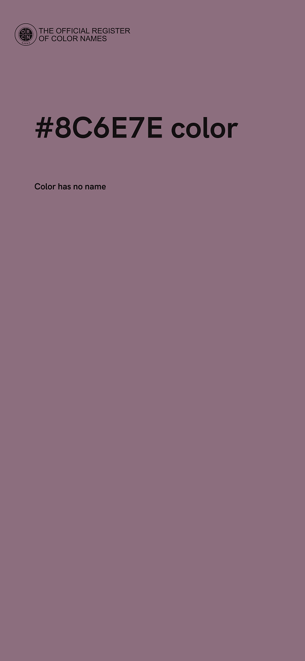 #8C6E7E color image