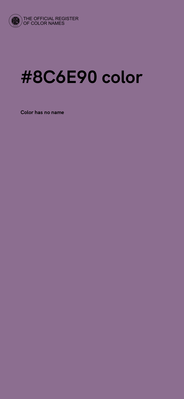 #8C6E90 color image