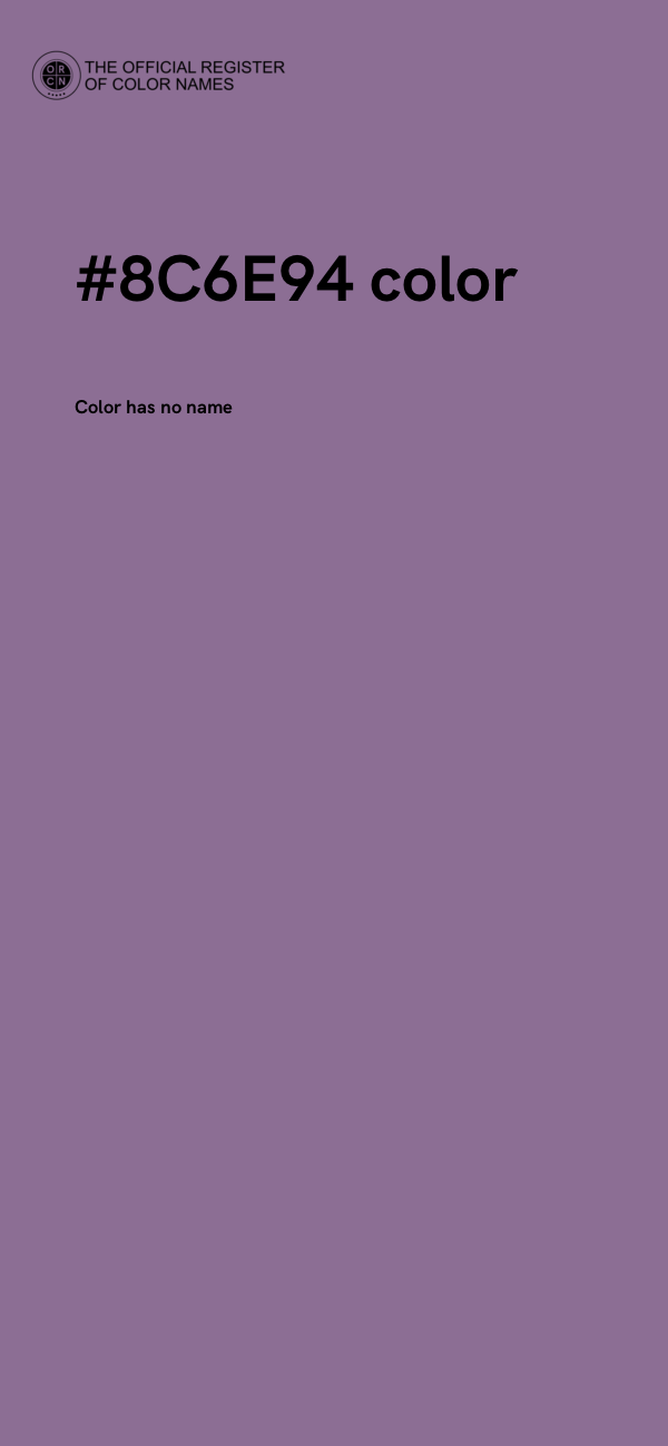 #8C6E94 color image