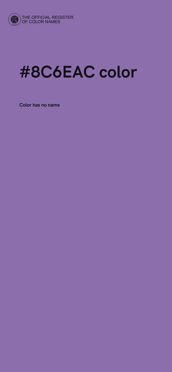 #8C6EAC color image