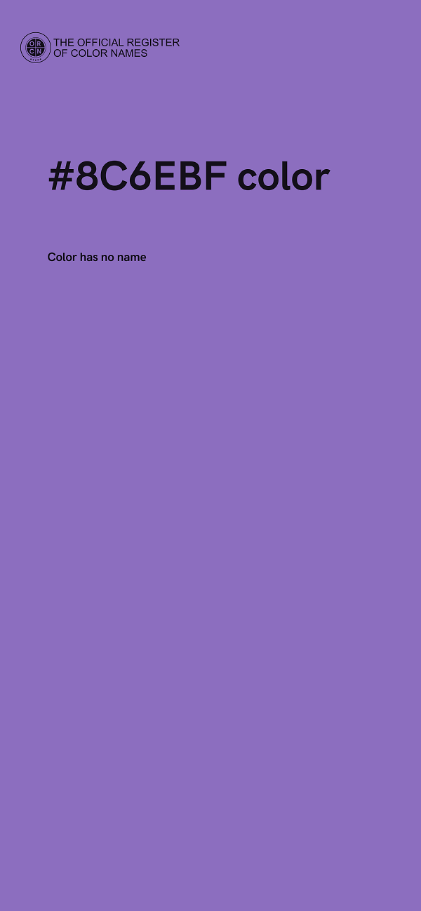 #8C6EBF color image