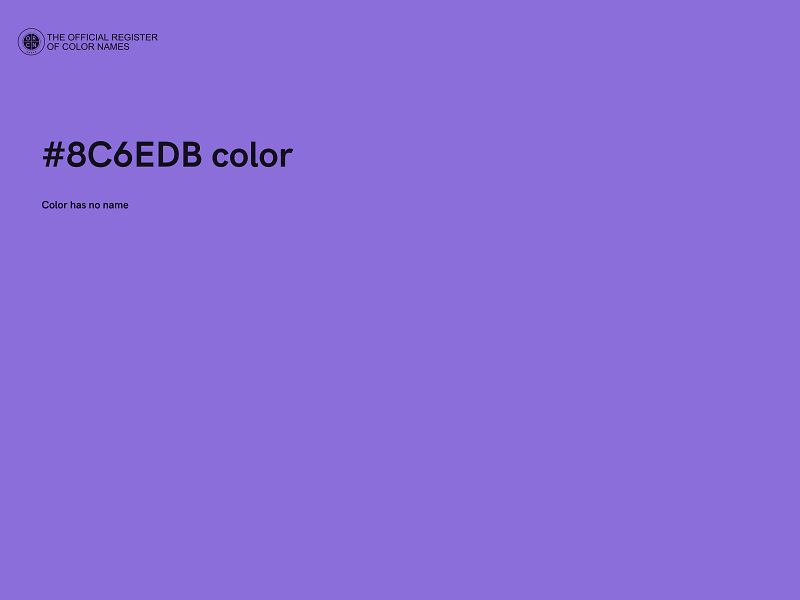 #8C6EDB color image