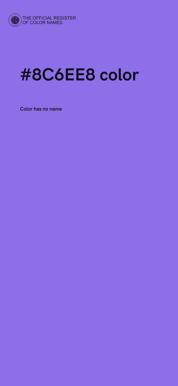 #8C6EE8 color image