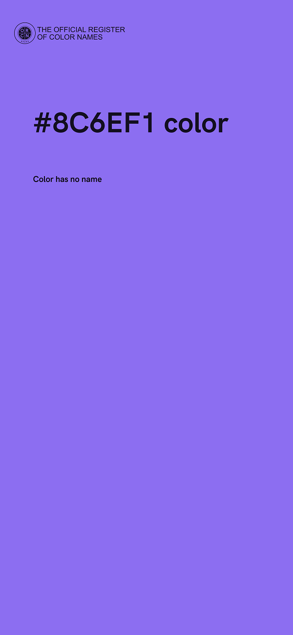 #8C6EF1 color image