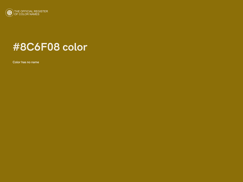 #8C6F08 color image