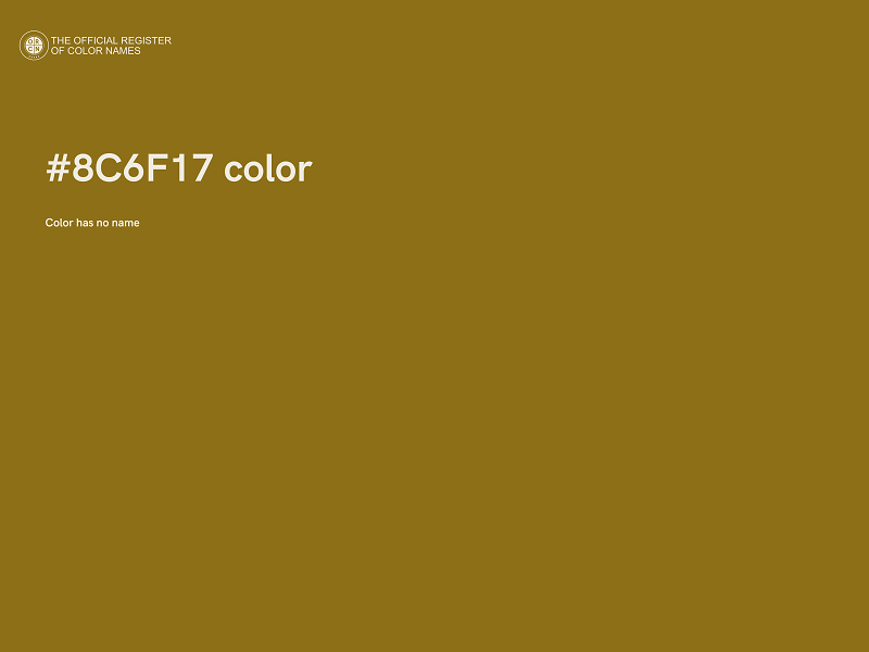 #8C6F17 color image