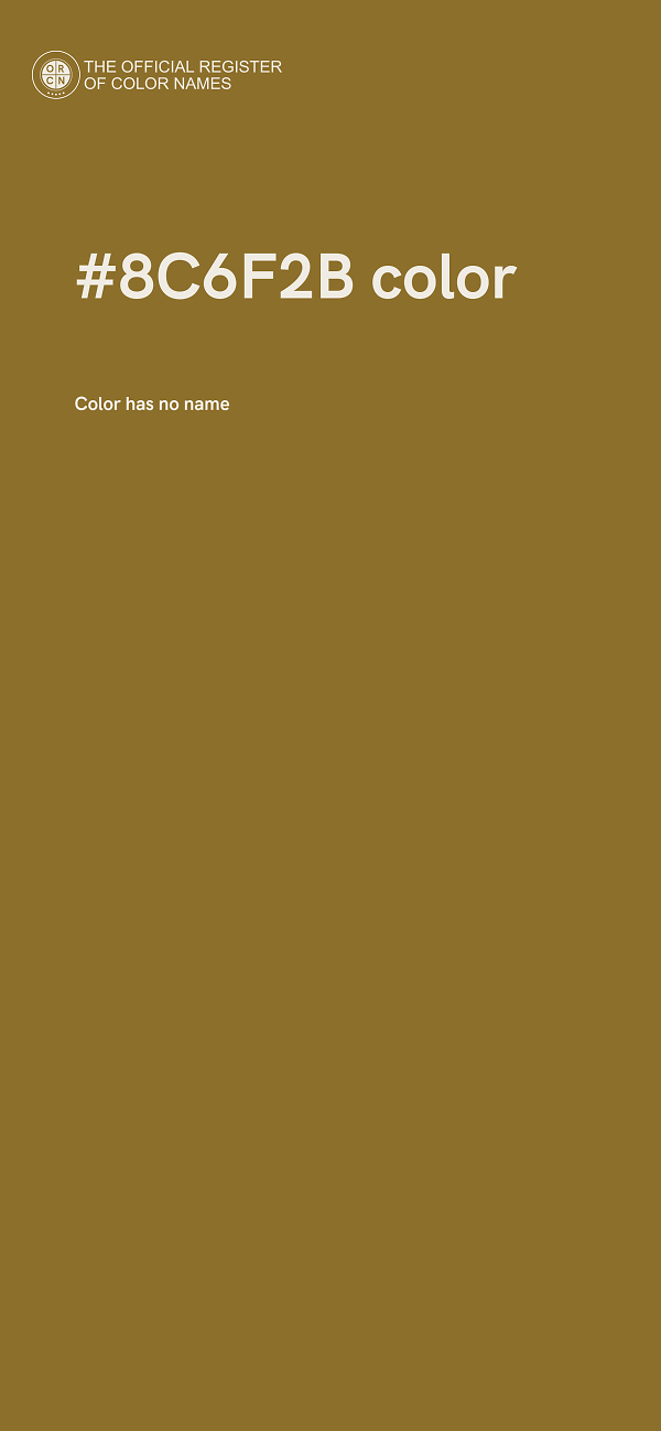 #8C6F2B color image