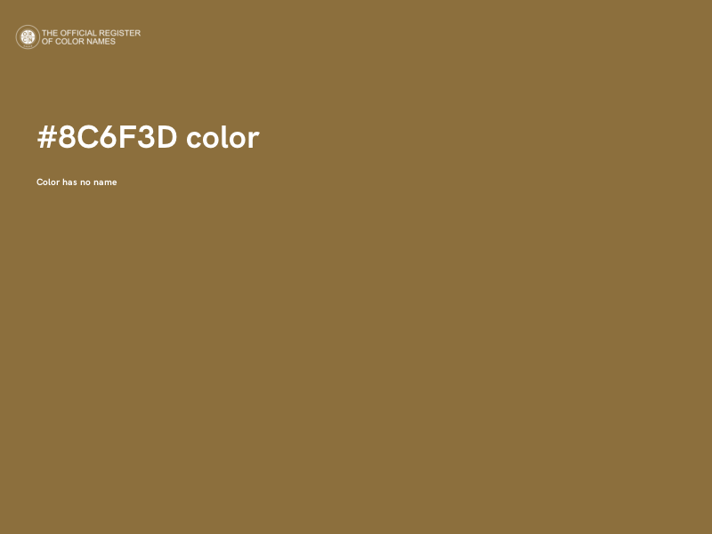 #8C6F3D color image
