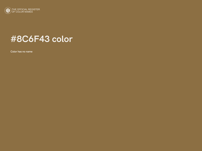 #8C6F43 color image