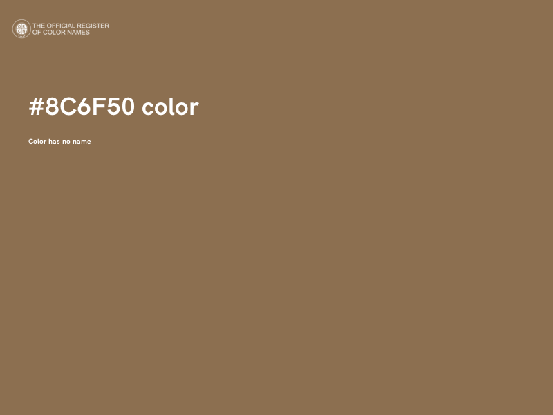 #8C6F50 color image