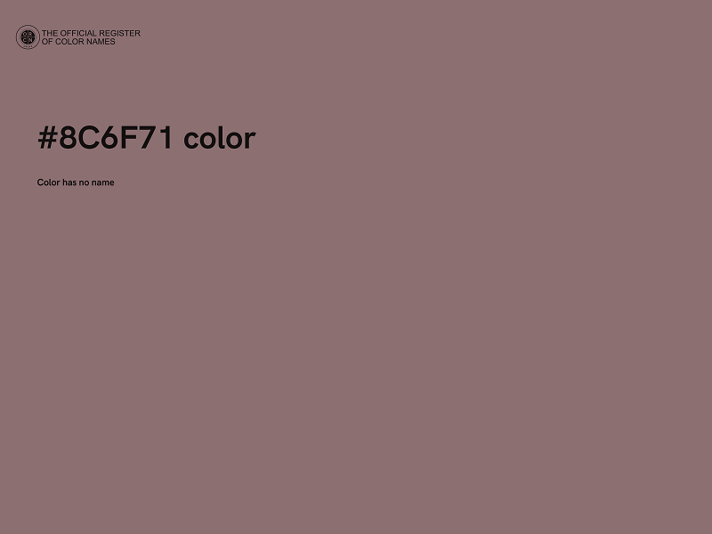 #8C6F71 color image