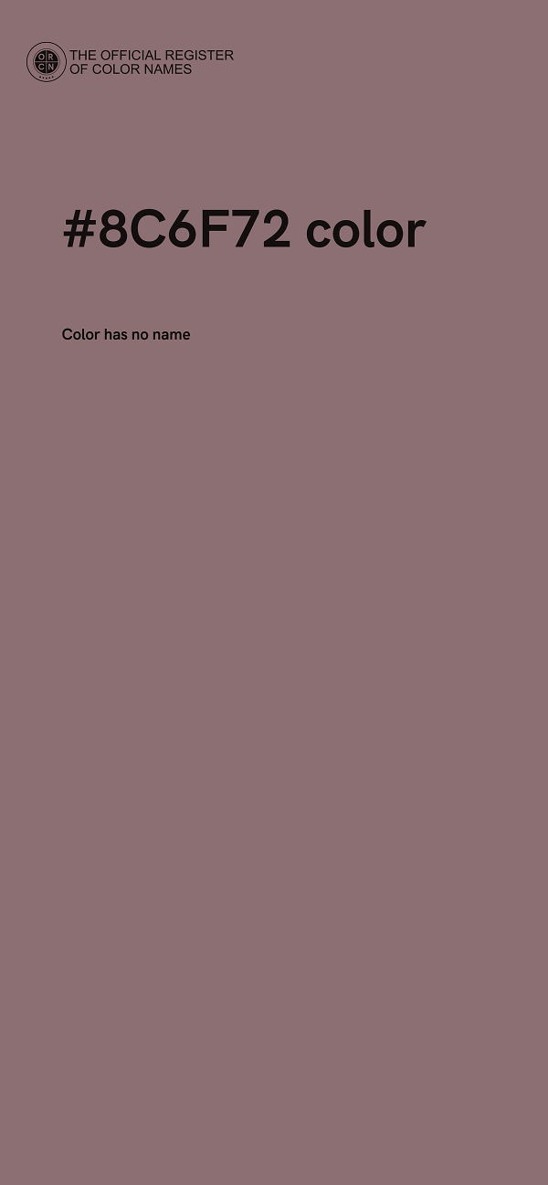 #8C6F72 color image