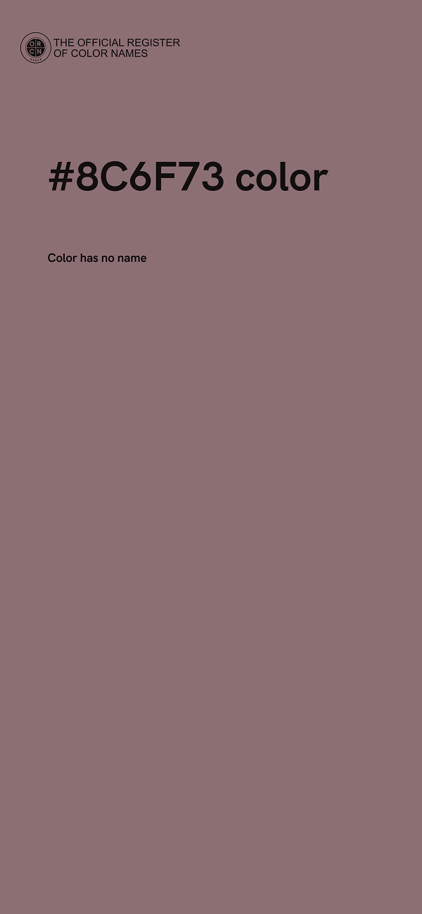 #8C6F73 color image