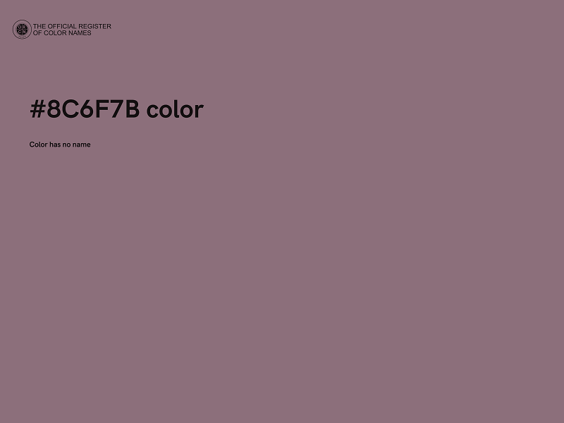 #8C6F7B color image