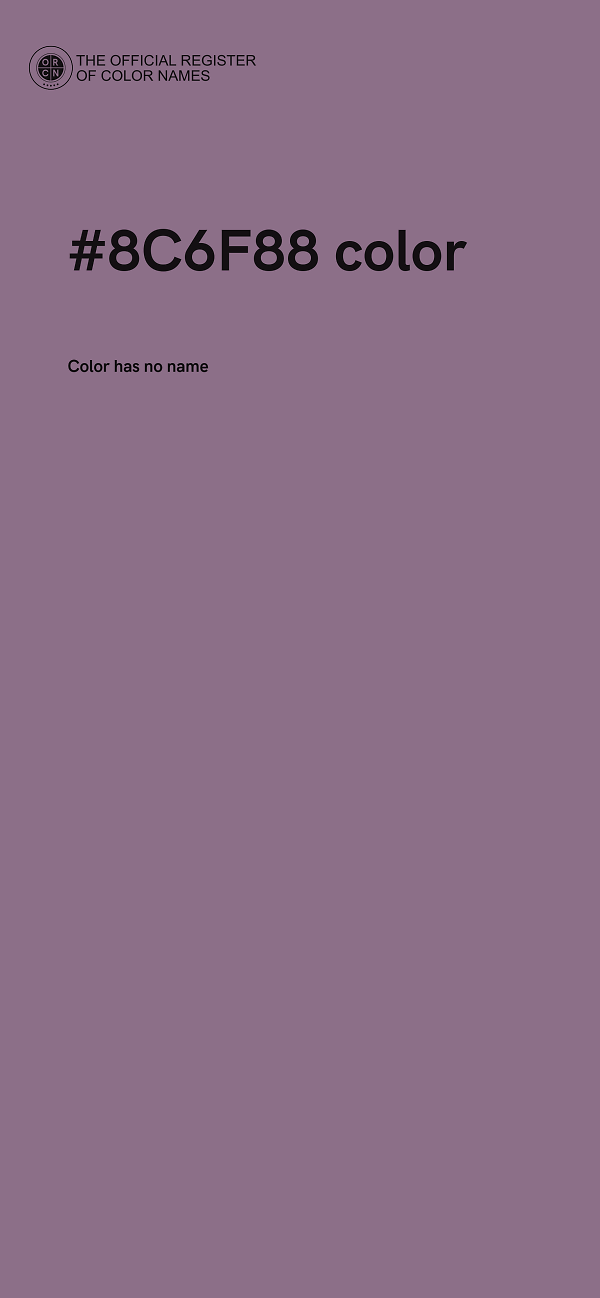 #8C6F88 color image